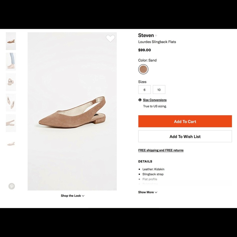 Madden Girl Steven Lourdes Slingback Flat